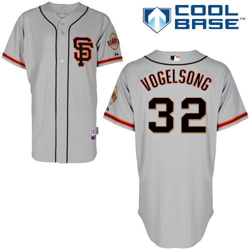 Ryan Vogelsong #32 Youth Baseball Jersey-San Francisco Giants Authentic Road 2 Gray Cool Base MLB Jersey